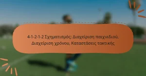 4-1-2-1-2 Σχηματισμός: Διαχείριση παιχνιδιού, Διαχείριση χρόνου, Καταστάσεις τακτικής