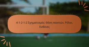 4-1-2-1-2 Σχηματισμός: Θέση παικτών, Ρόλοι, Ευθύνες