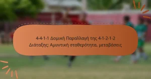 4-4-1-1 Δομική Παραλλαγή της 4-1-2-1-2 Διάταξης: Αμυντική σταθερότητα, μεταβάσεις