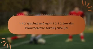 4-4-2 Υβριδικό από την 4-1-2-1-2 Διάταξη: Ρόλοι παικτών, τακτική ευελιξία
