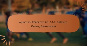 Αμυντικοί Ρόλοι στο 4-1-2-1-2: Ευθύνες, Θέσεις, Επικοινωνία