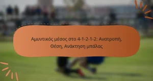 Αμυντικός μέσος στο 4-1-2-1-2: Ανατροπή, Θέση, Ανάκτηση μπάλας