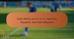 Ευρύς Μέσος στο 4-1-2-1-2: Ταχύτητα, Ντρίμπλα, Αμυντικά καθήκοντα