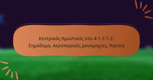 Κεντρικός Αμυντικός στο 4-1-2-1-2: Σημάδεμα, Αεροπορικές μονομαχίες, Ηγεσία